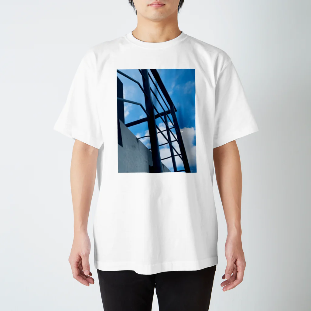 KoyamaAkaneの幾何学模様のマスク Regular Fit T-Shirt