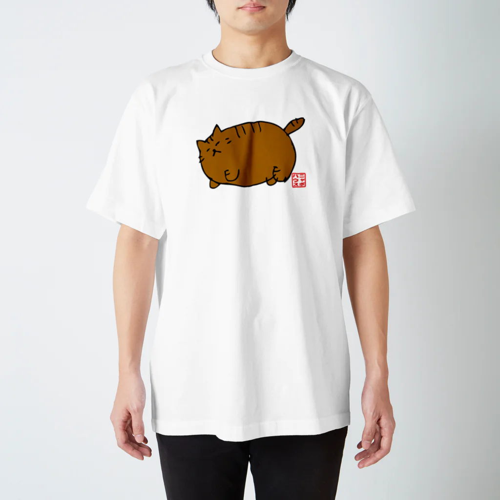 ニャポハウス（NEKO）のデブ猫ニャポポさん(ハンコ) Regular Fit T-Shirt