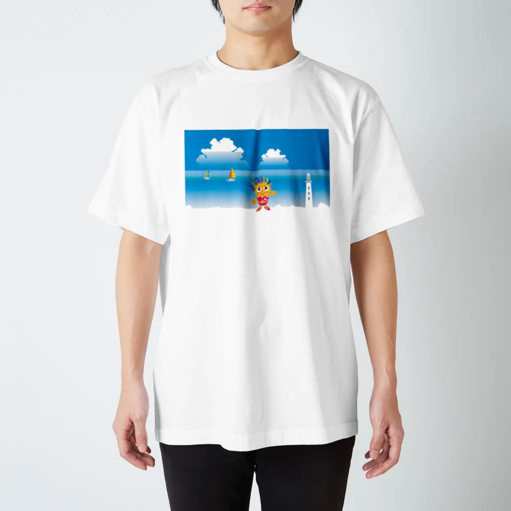 ジルトチッチのデザインボックスのクレコちゃんの夏の海 Regular Fit T-Shirt