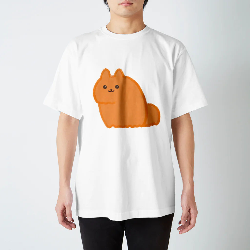 chumanのまんまるポメラニアン スタンダードTシャツ