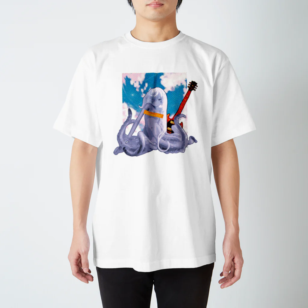 やまびこやまのロックタコ少女(B02)002  Regular Fit T-Shirt