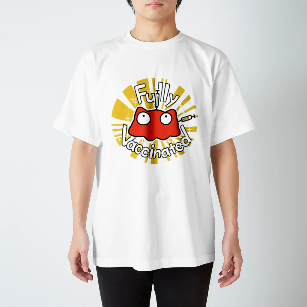 ねずみのすきまのFully Vaccinatedめんだこ スタンダードTシャツ