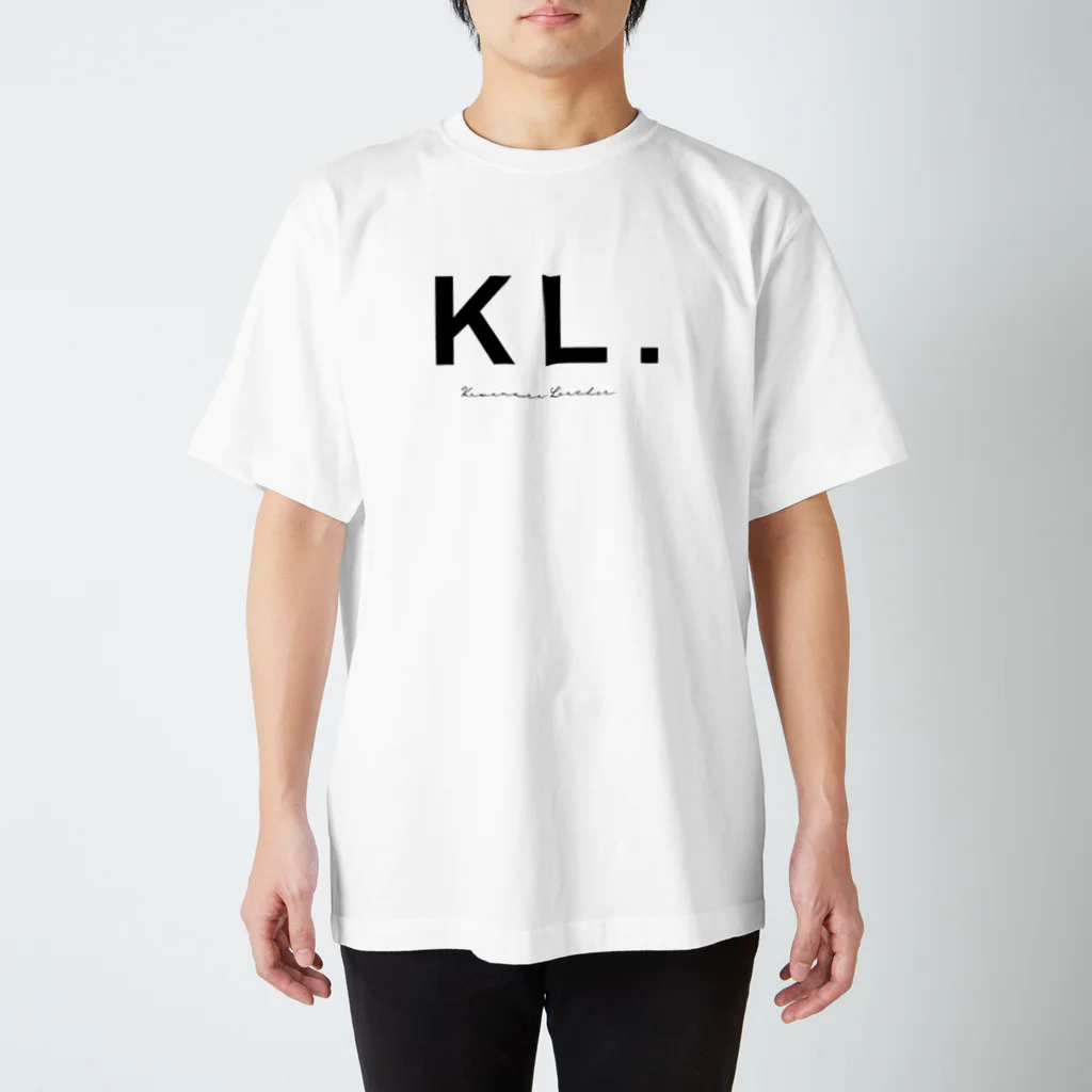 KL-storeのバックプリントT #01 革の部位 スタンダードTシャツ