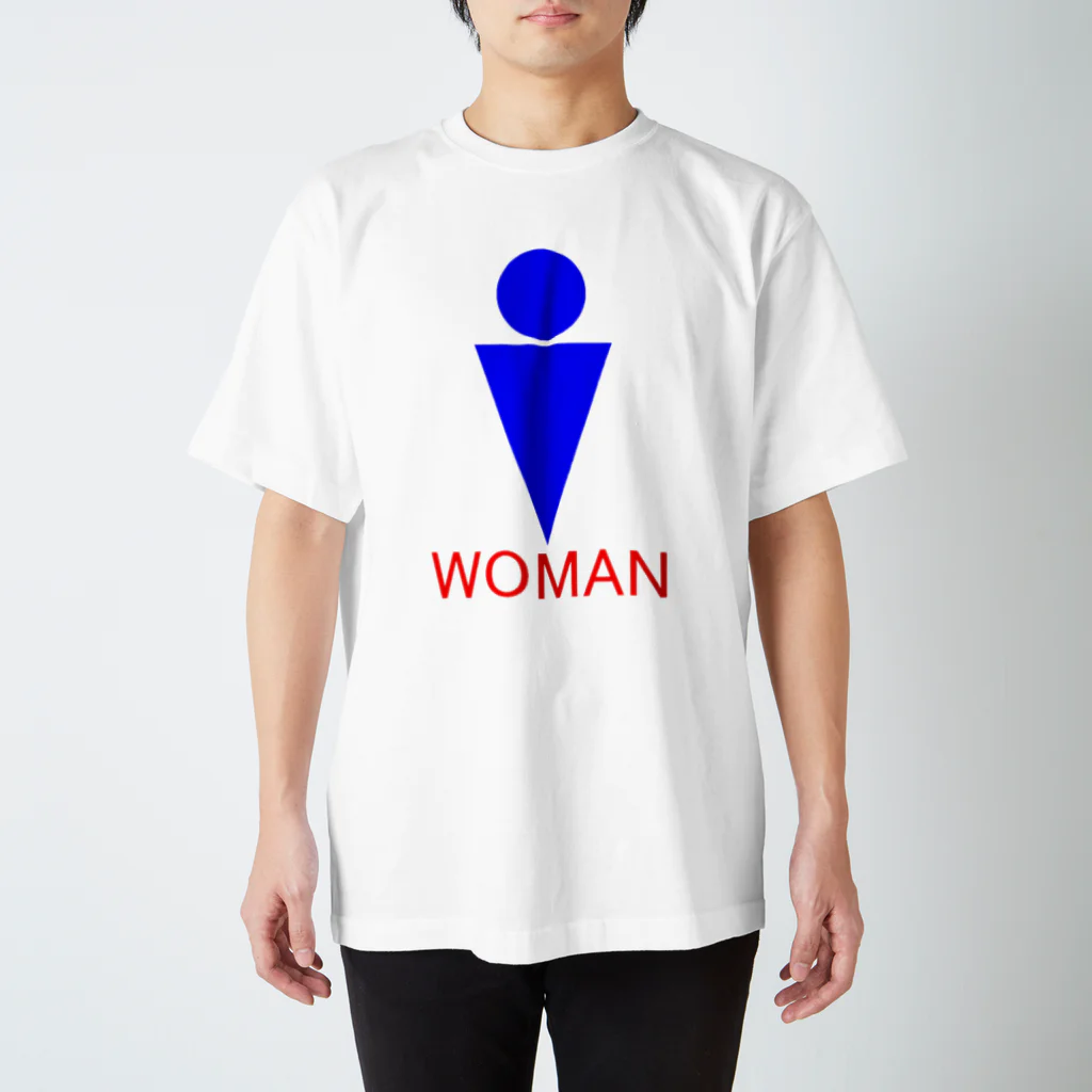 ぷらんく-triangle-のWOMAN?Tシャツ スタンダードTシャツ