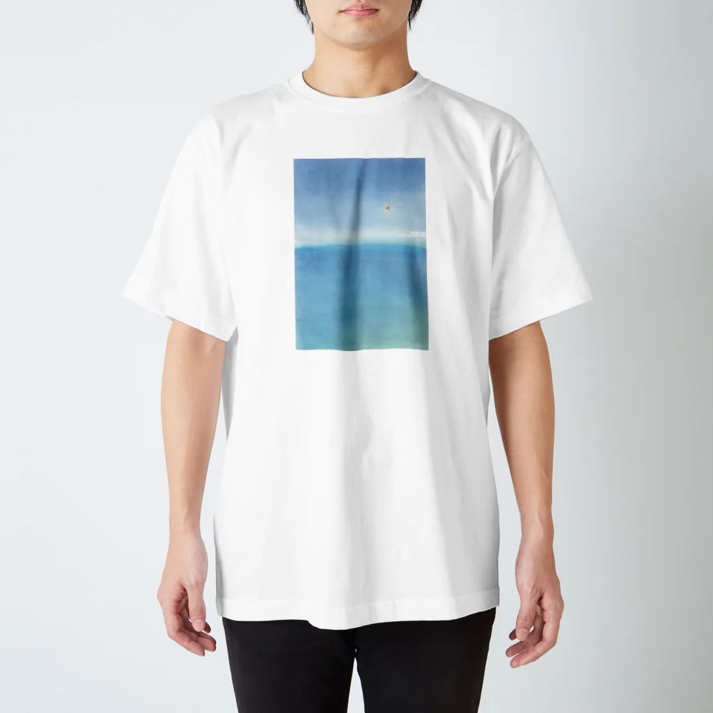 Sunrise Trip の海へダイブしようとする星 スタンダードTシャツ