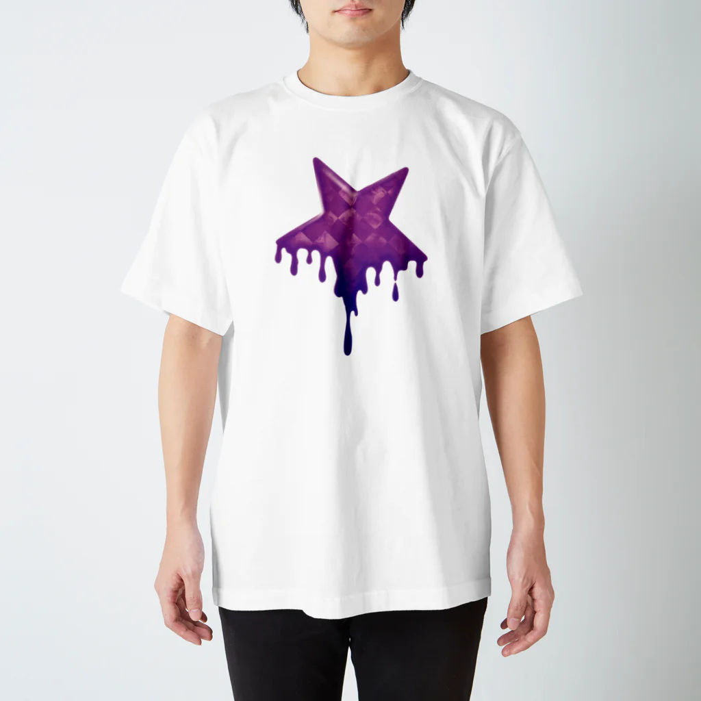 猫尾堂の溶け星紫（Large スタンダードTシャツ
