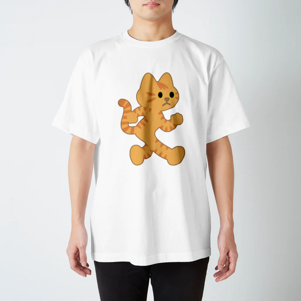 嶌星堂の飛び出し坊や猫 茶トラネコ Regular Fit T-Shirt
