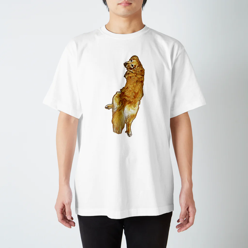 flatcoatedretrieverのgolden retriever スタンダードTシャツ