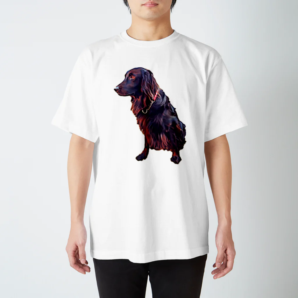 flatcoatedretrieverのflatcoated retriever スタンダードTシャツ