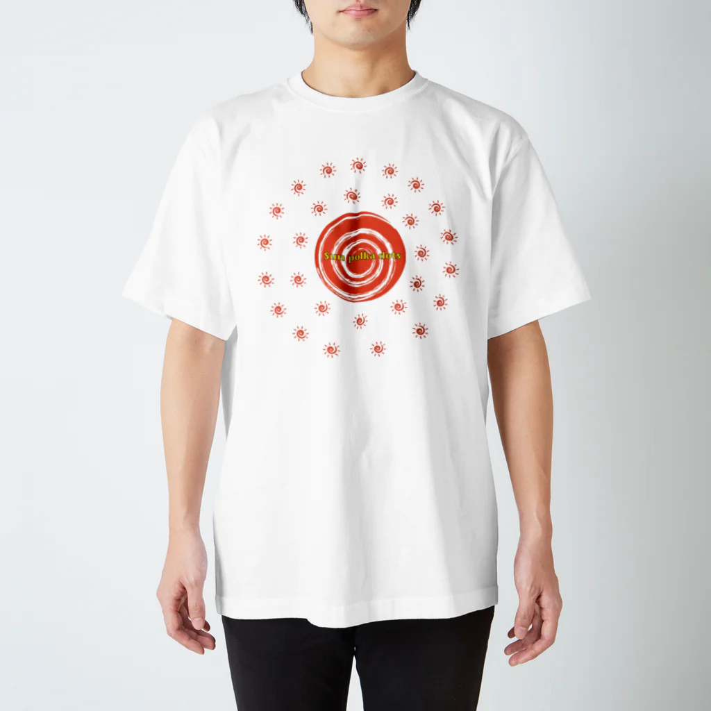 gulugululandのsun polka スタンダードTシャツ