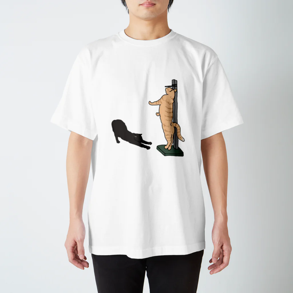 見習い幽幻道士のねこぜ スタンダードTシャツ