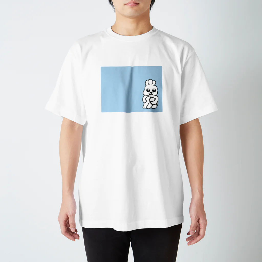 AOLのみっつ耳ちゃんスカイブルー Regular Fit T-Shirt