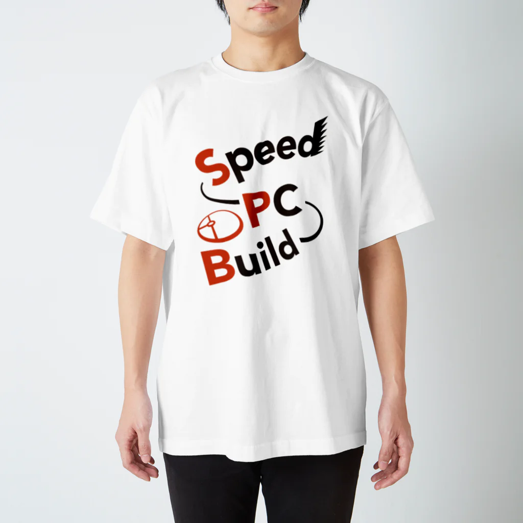 Speed-PC-BuildのSpeed-PC-Build　どこかで見た気がするロゴ　2021Ver スタンダードTシャツ