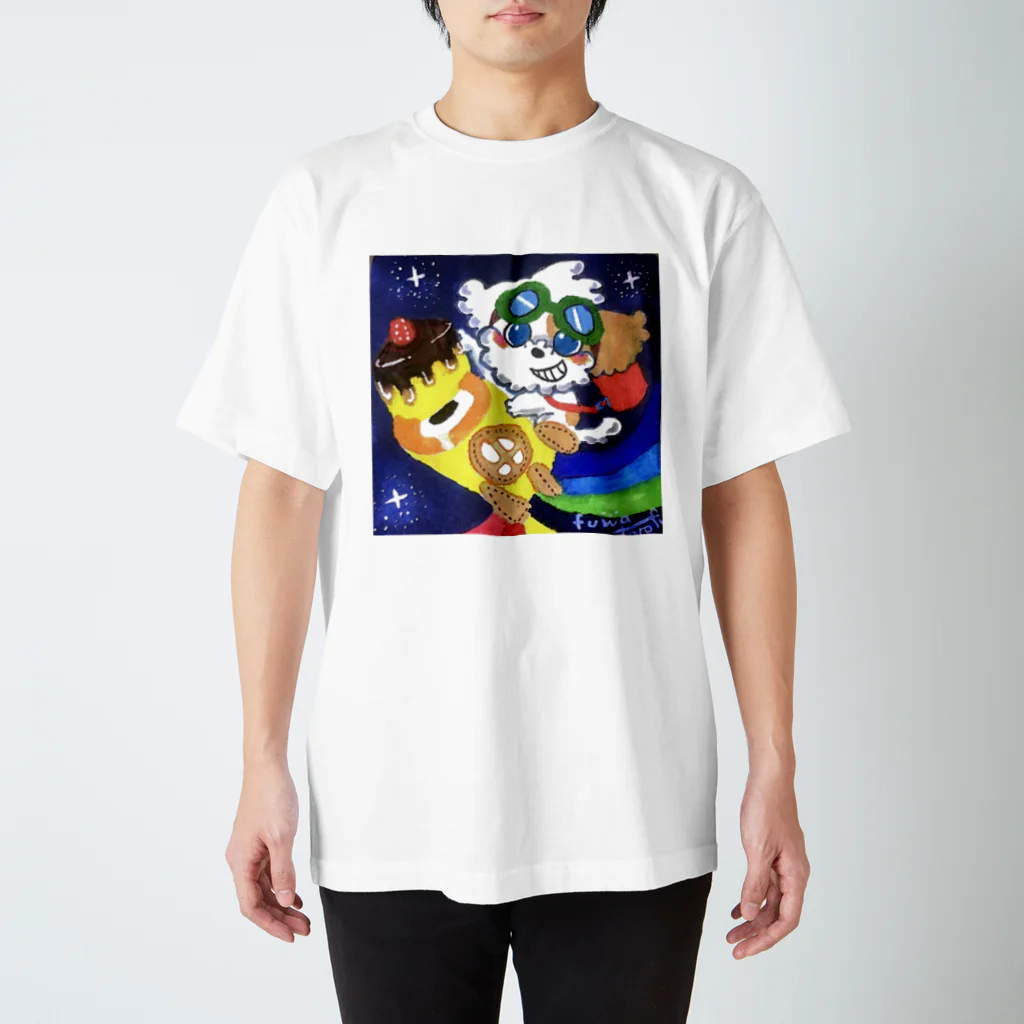 ふわとろふ。わーるどのロールケーキ号がゆく！ Regular Fit T-Shirt