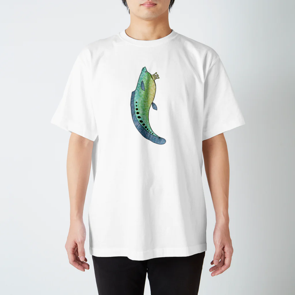 よちーずの縦のふわふわクラウンナイフフィッシュ スタンダードTシャツ