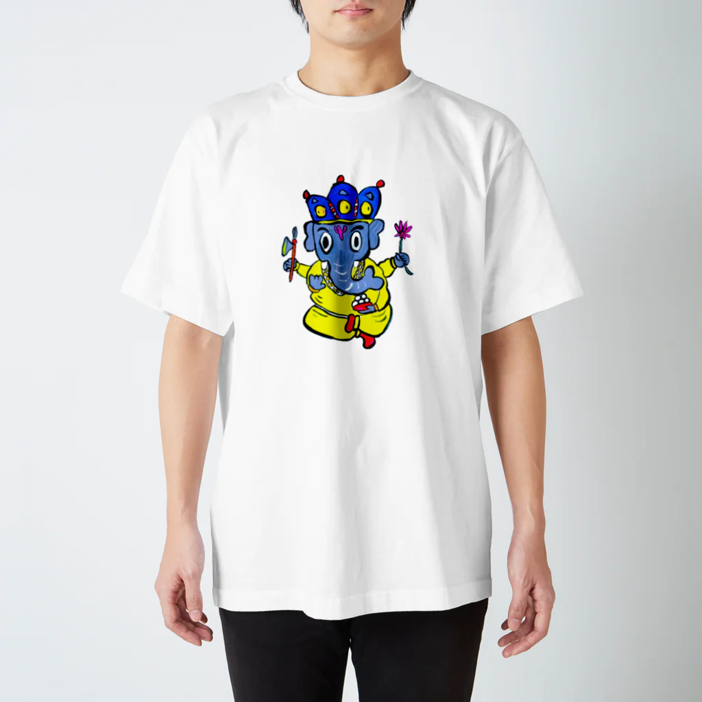 だるまキャットのガネーシャくん スタンダードTシャツ