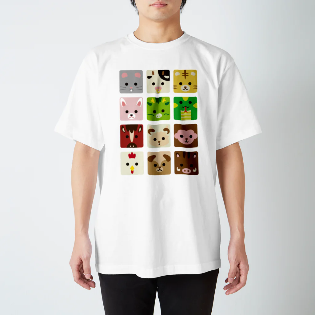 フォーヴァの干支－十二支－animal up－アニマルアップ－ Regular Fit T-Shirt