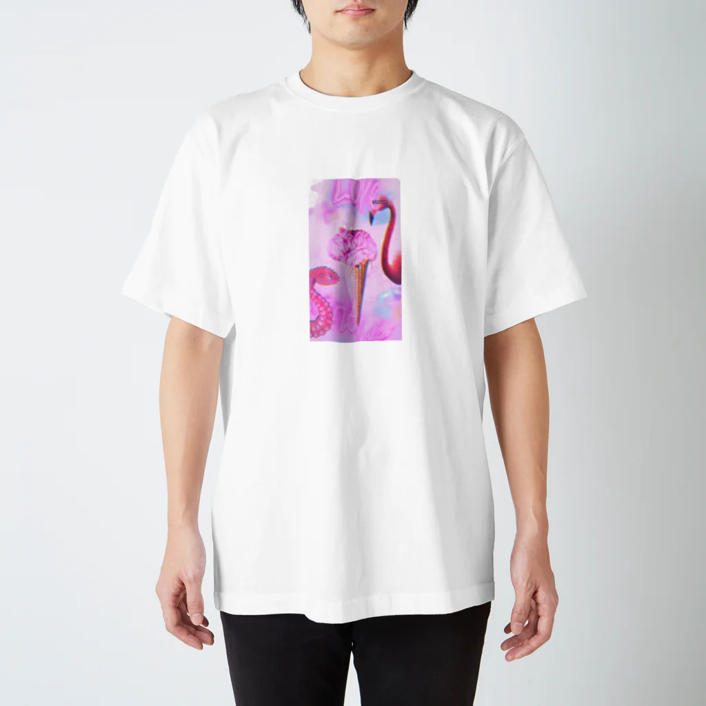 ねこやなぎのあいすくりーむ Regular Fit T-Shirt