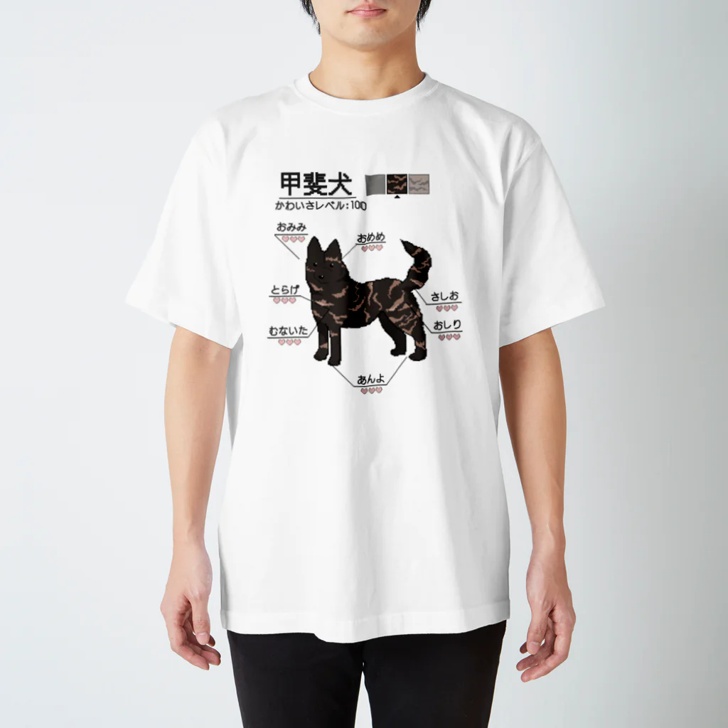 くろげちゃまじりの甲斐犬がかわいい Regular Fit T-Shirt