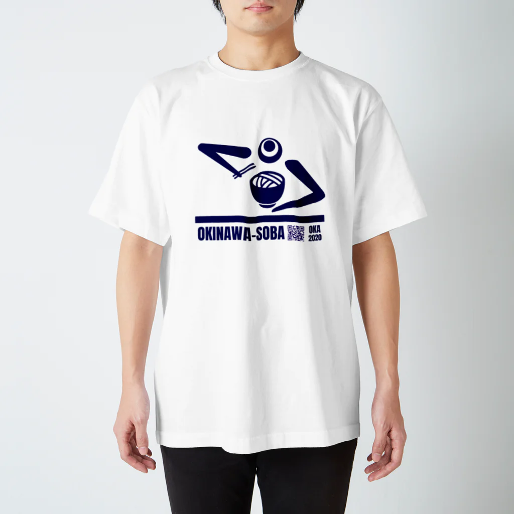 米八そばグッズショップの沖縄そばピクト Regular Fit T-Shirt