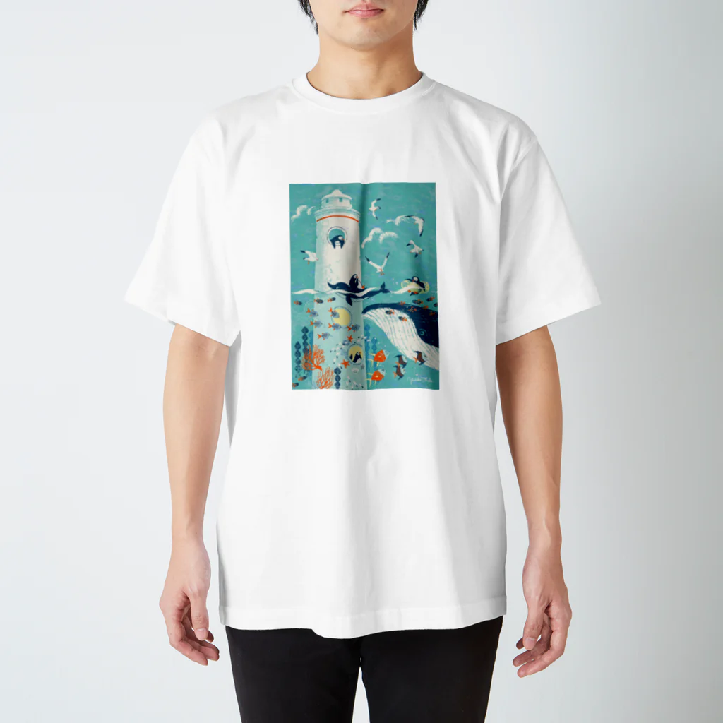 イラストレーター おおでゆかこの灯台下のクジラ Regular Fit T-Shirt