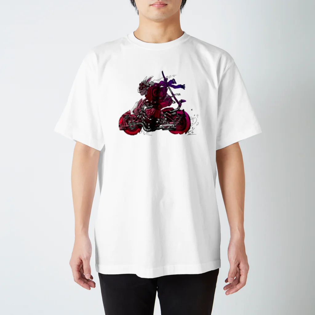 辻秀輝💊HIÐEKI T§UJIのウサギじじい スタンダードTシャツ