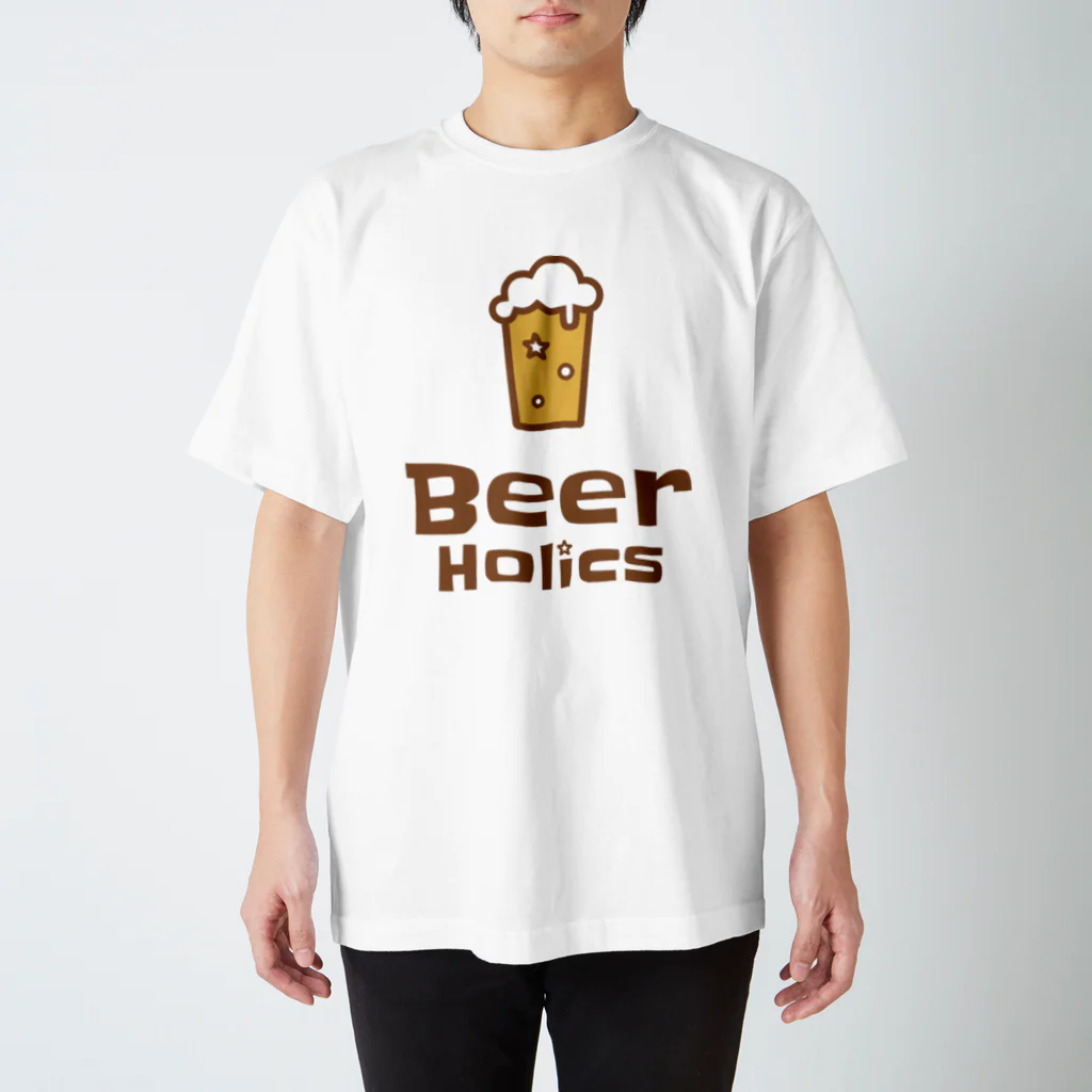 BeerHolicsのBeerHolics ロゴ大 スタンダードTシャツ