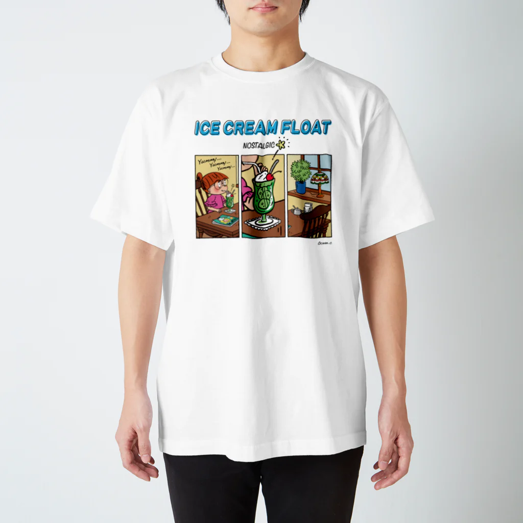 ヨーヨーの日常アソートのレトロ喫茶でクリームソーダ Regular Fit T-Shirt