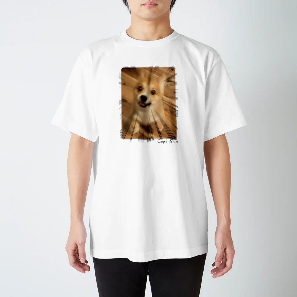 サンナナゴshopのコーギー犬　サンちゃん「あそぼ！！」 Regular Fit T-Shirt