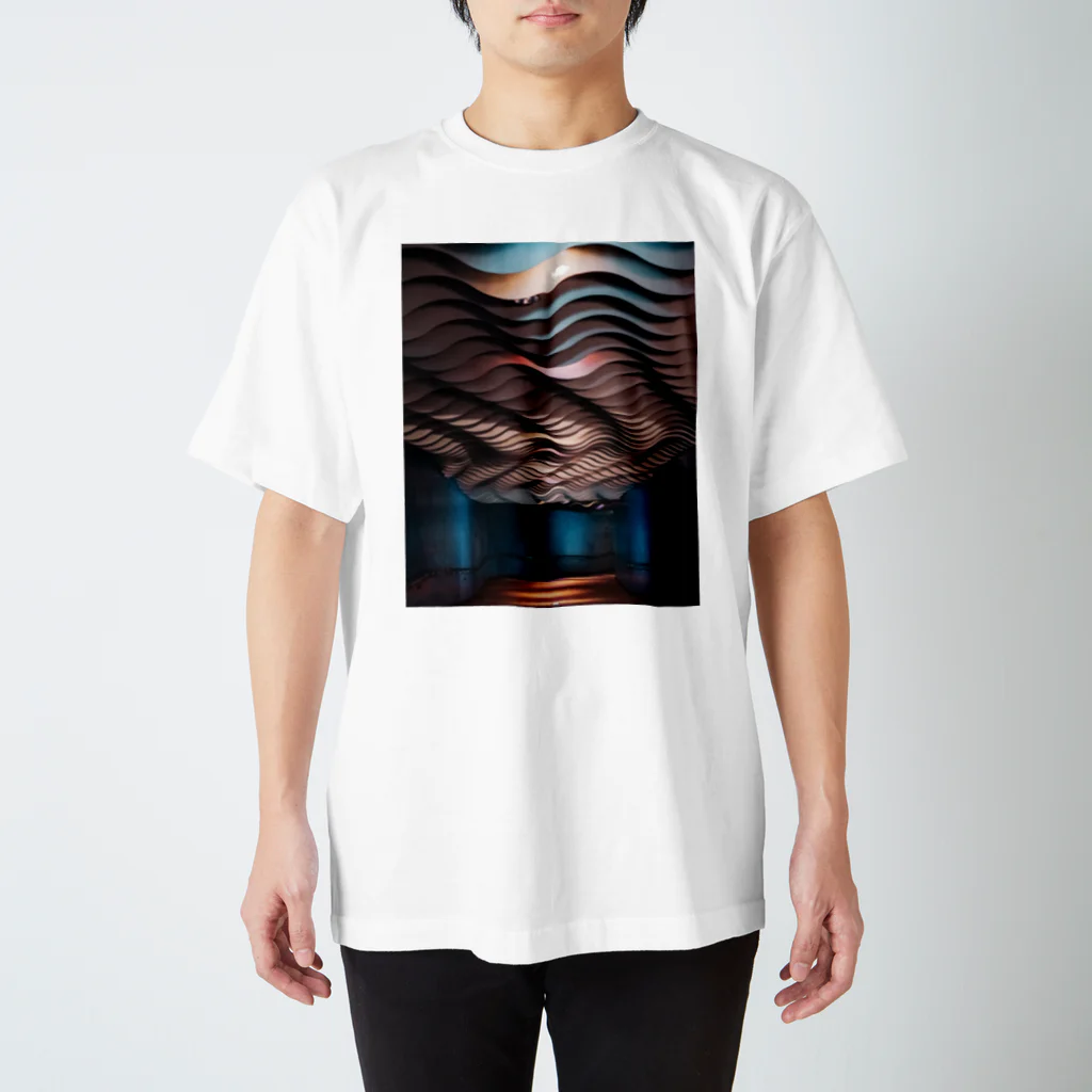 yohakuyaのiyoboya_kaikan　#Tシャツのよはくを埋める スタンダードTシャツ