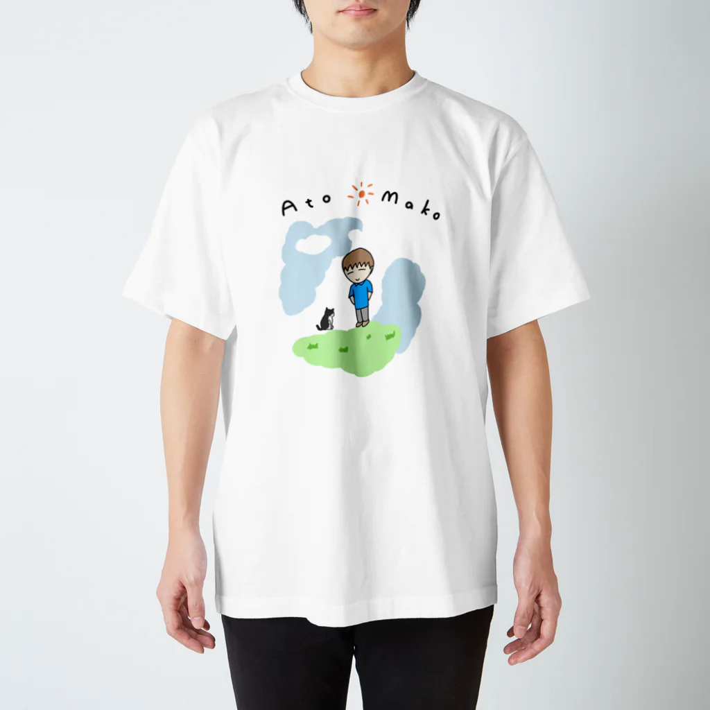 阿鳥誠のグッズ販売所のネコとマコトくんTシャツ スタンダードTシャツ