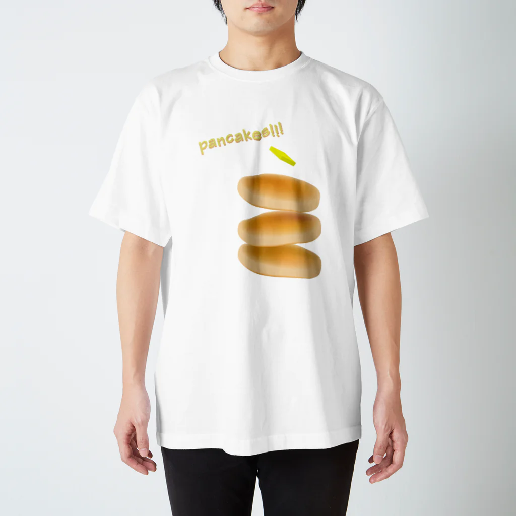 🍮ままち。🍮のパパパンケーキ! スタンダードTシャツ