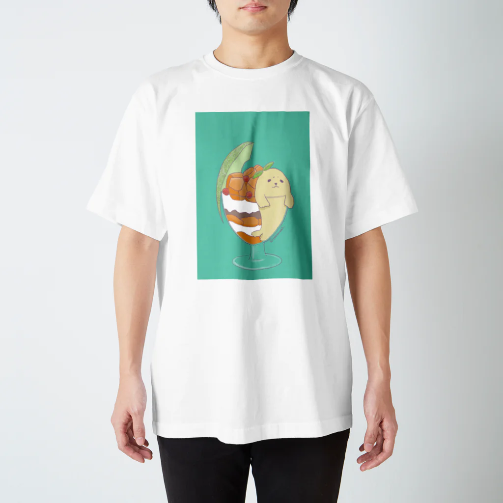 yoosawakiのあざらしパフェ Regular Fit T-Shirt