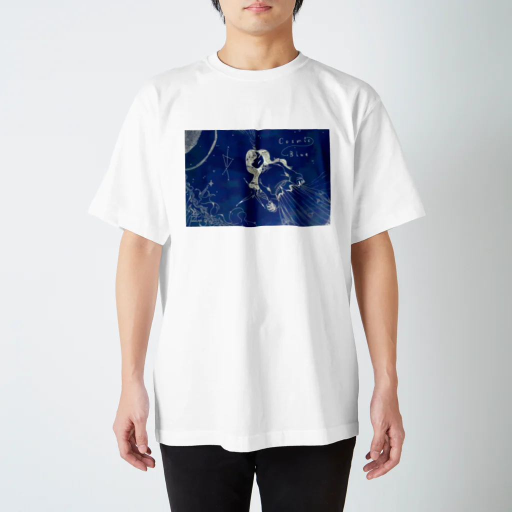 てんてるのCosmic Blue Regular Fit T-Shirt