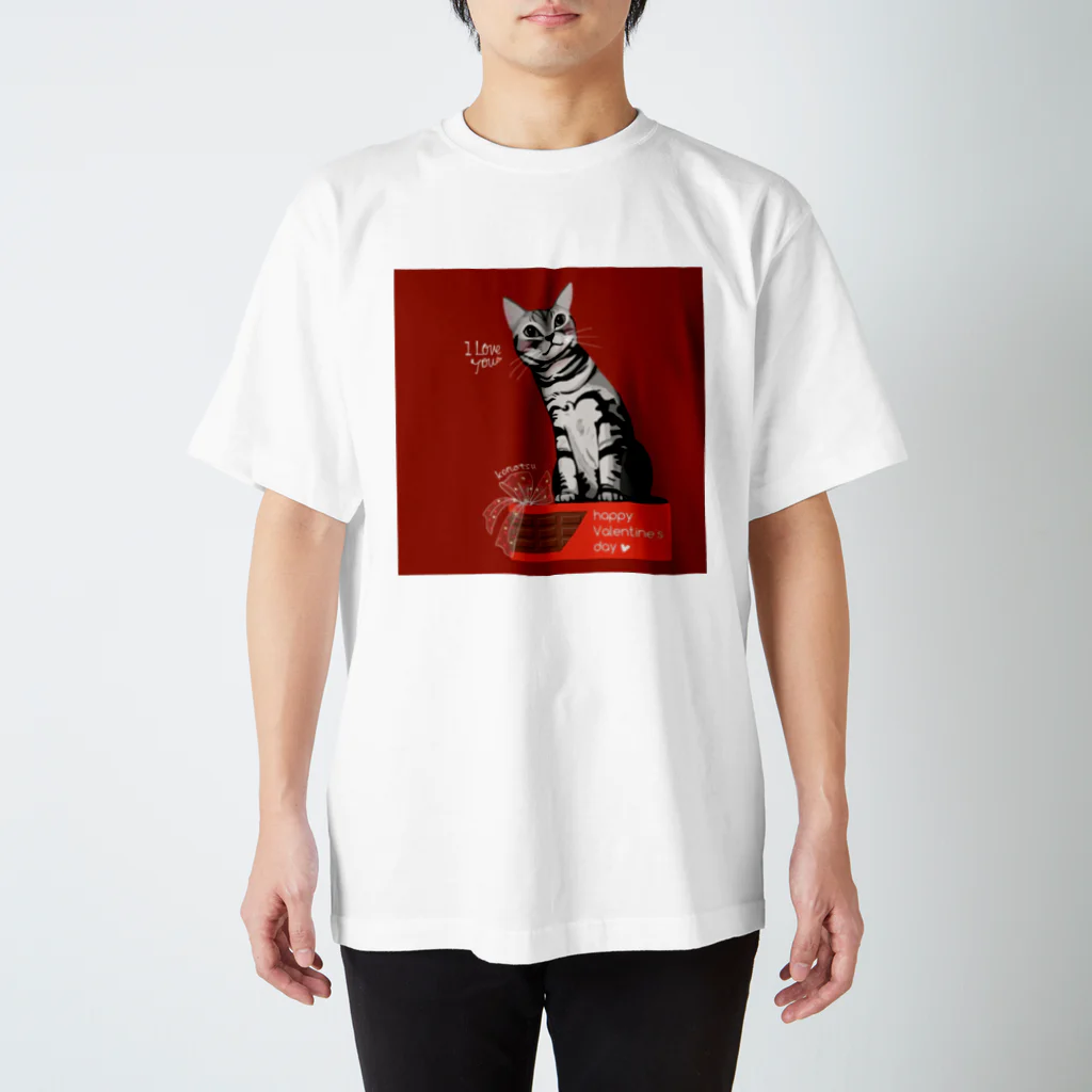 ナーサンのバレンタイン猫小夏さん Regular Fit T-Shirt