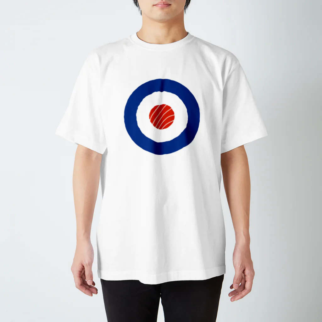 9bdesignのスシ・ターゲット Target Sushi Roll Roundel スタンダードTシャツ