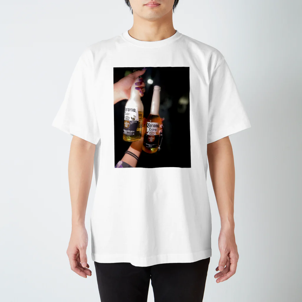 (白目)のコロナビール スタンダードTシャツ