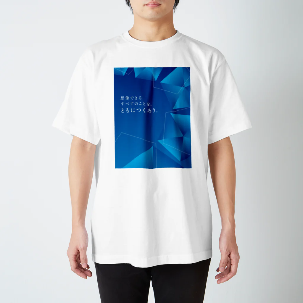 GMOアドパートナーズ 公式ショップのともにつくろう（ブルー） Regular Fit T-Shirt