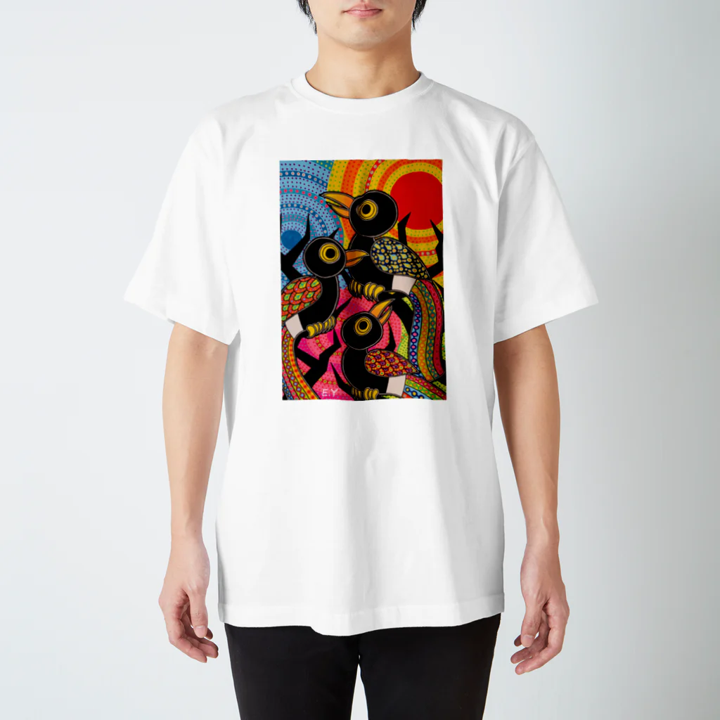 kouの落描き帳のArfican Bird スタンダードTシャツ