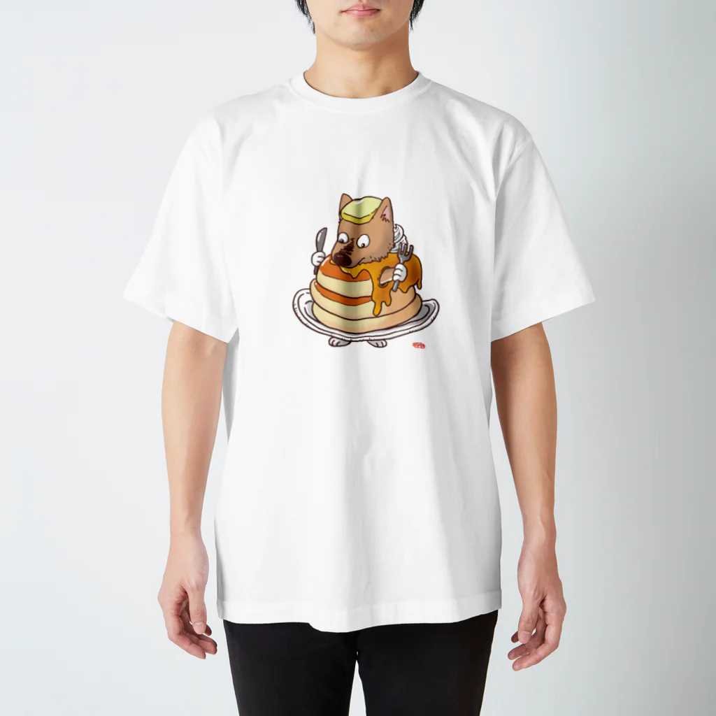 絵描きのやまちゃんのホットケーキとガク Regular Fit T-Shirt