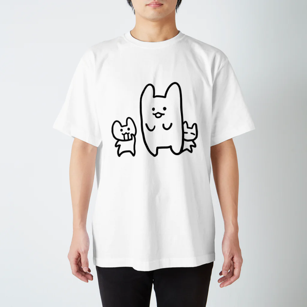 ヨナガのネコグルミ スタンダードTシャツ