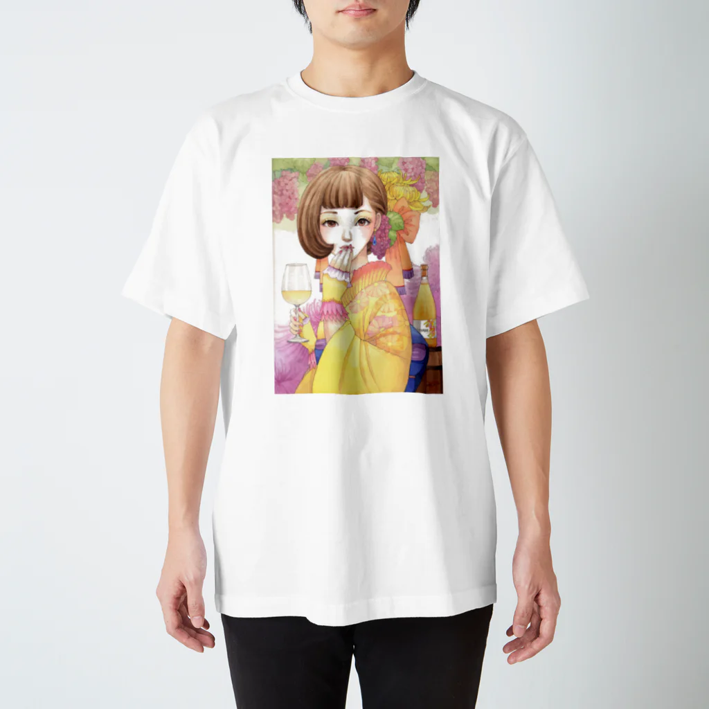 苗村さとみのワイン女子・デラウェアドライヌーボー スタンダードTシャツ