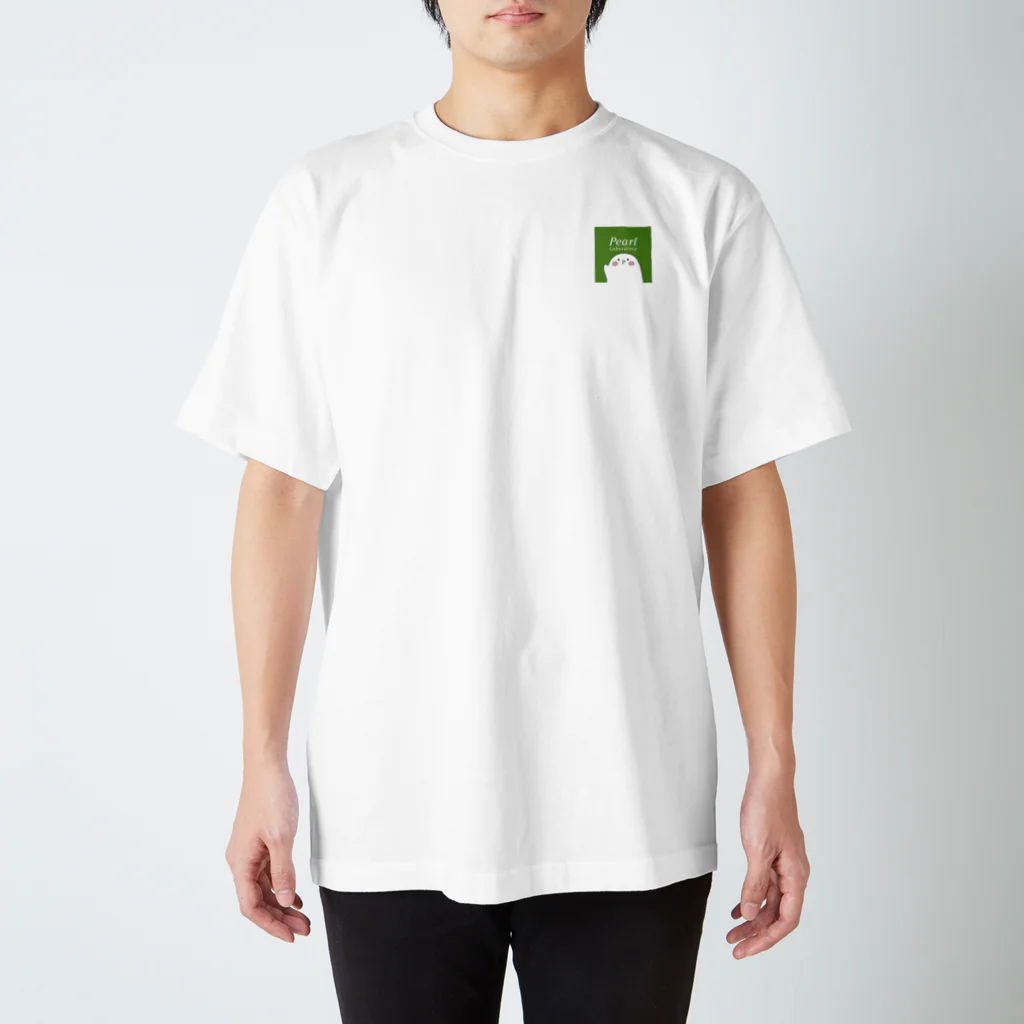 株式会社パールラボラトリー【公式】のぱる坊とロゴ緑 Regular Fit T-Shirt