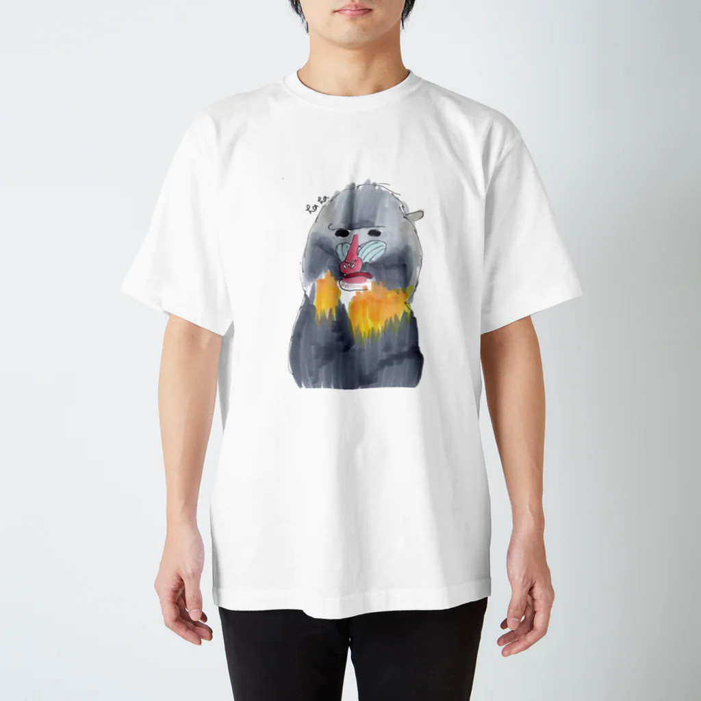 bigtree-hanaの動物園のマンドリル Regular Fit T-Shirt