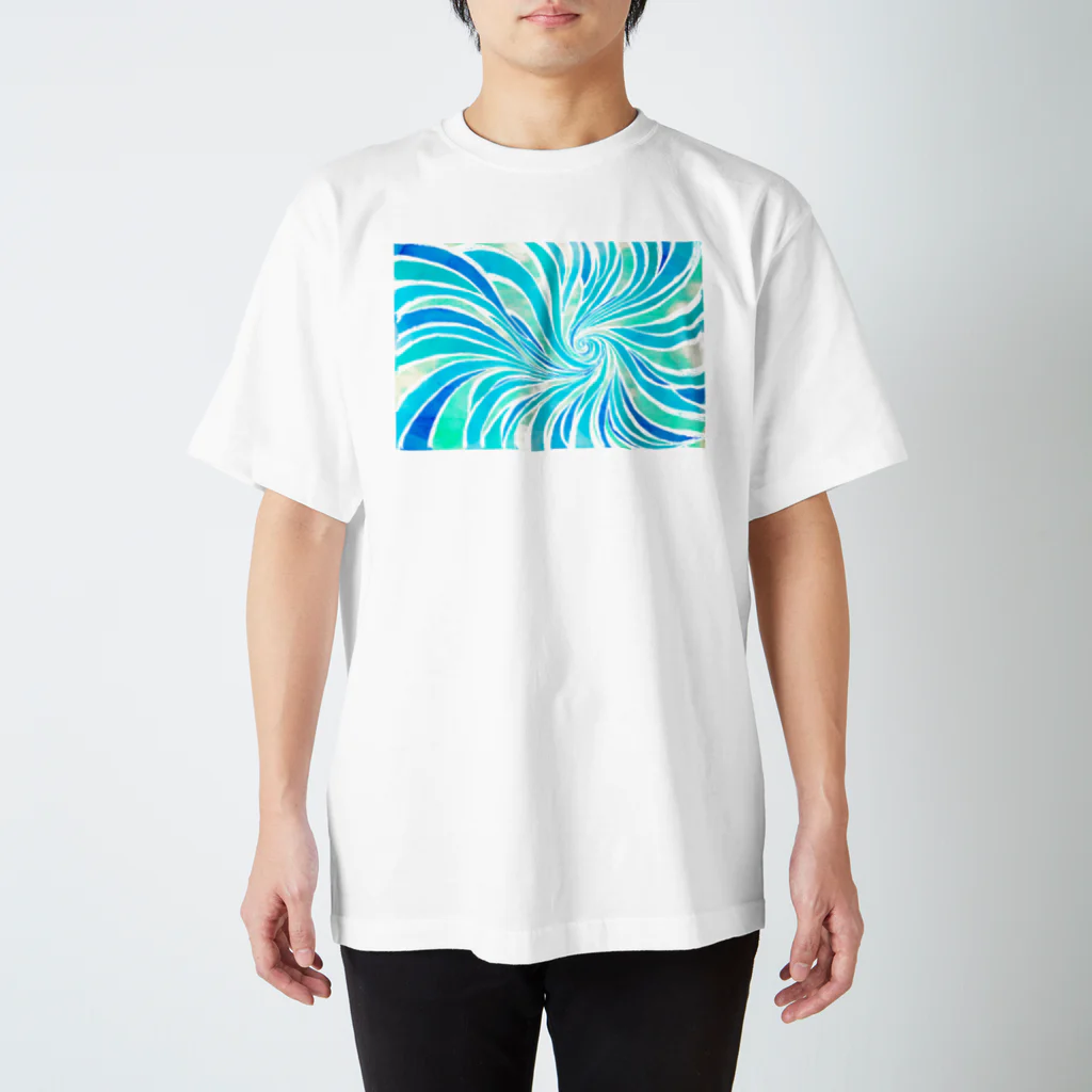 シンヤのゲームチャンプルーの西風（碧） Regular Fit T-Shirt