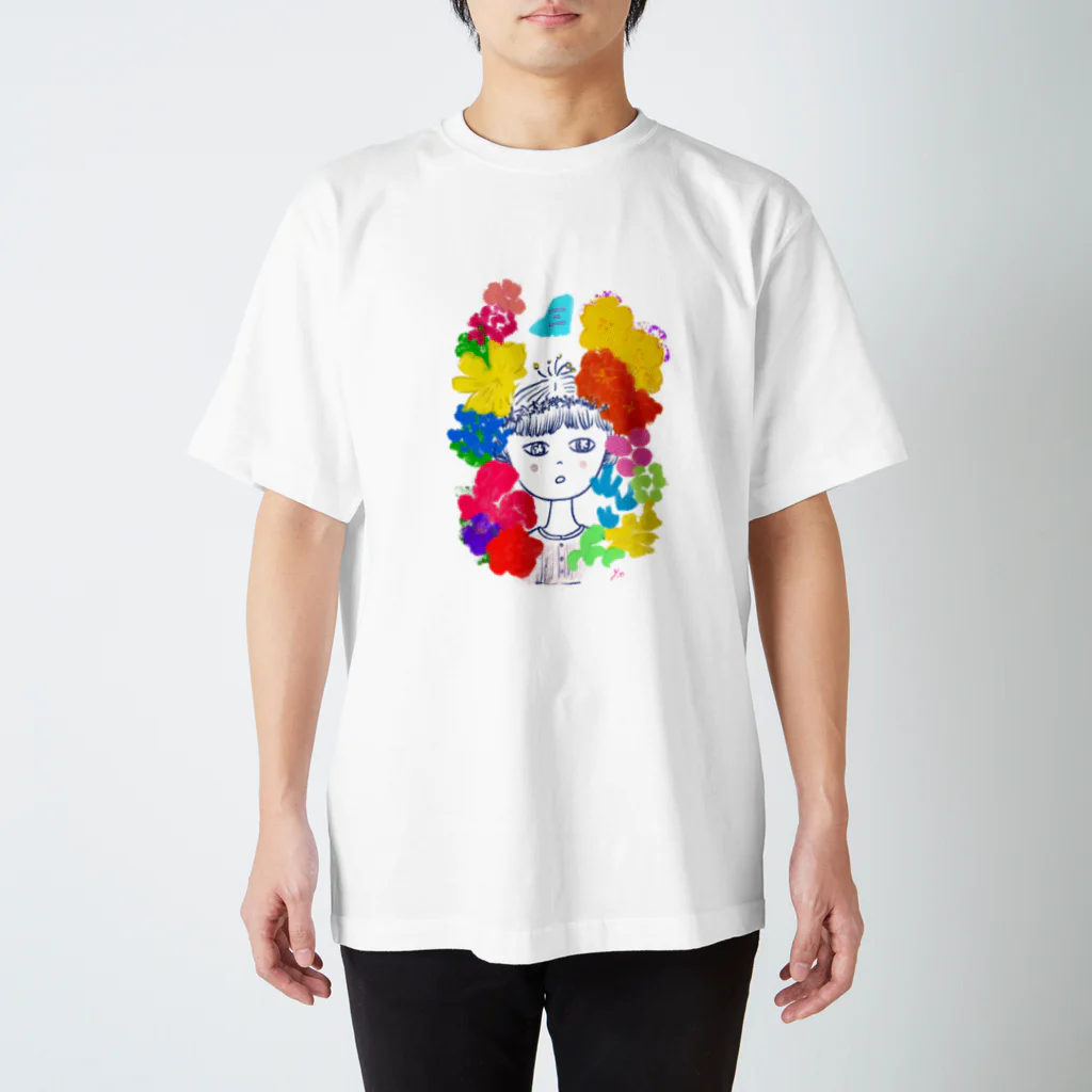 小川賀子のお花はかわいい Regular Fit T-Shirt