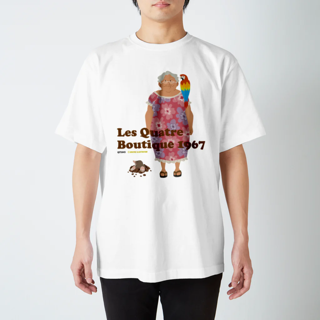 Quatre IllustrationのLQB1967_03_おばあちゃんと仲間たち Regular Fit T-Shirt