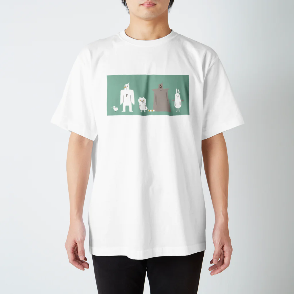 あのドキショップの謎の生物たち（線なし） スタンダードTシャツ