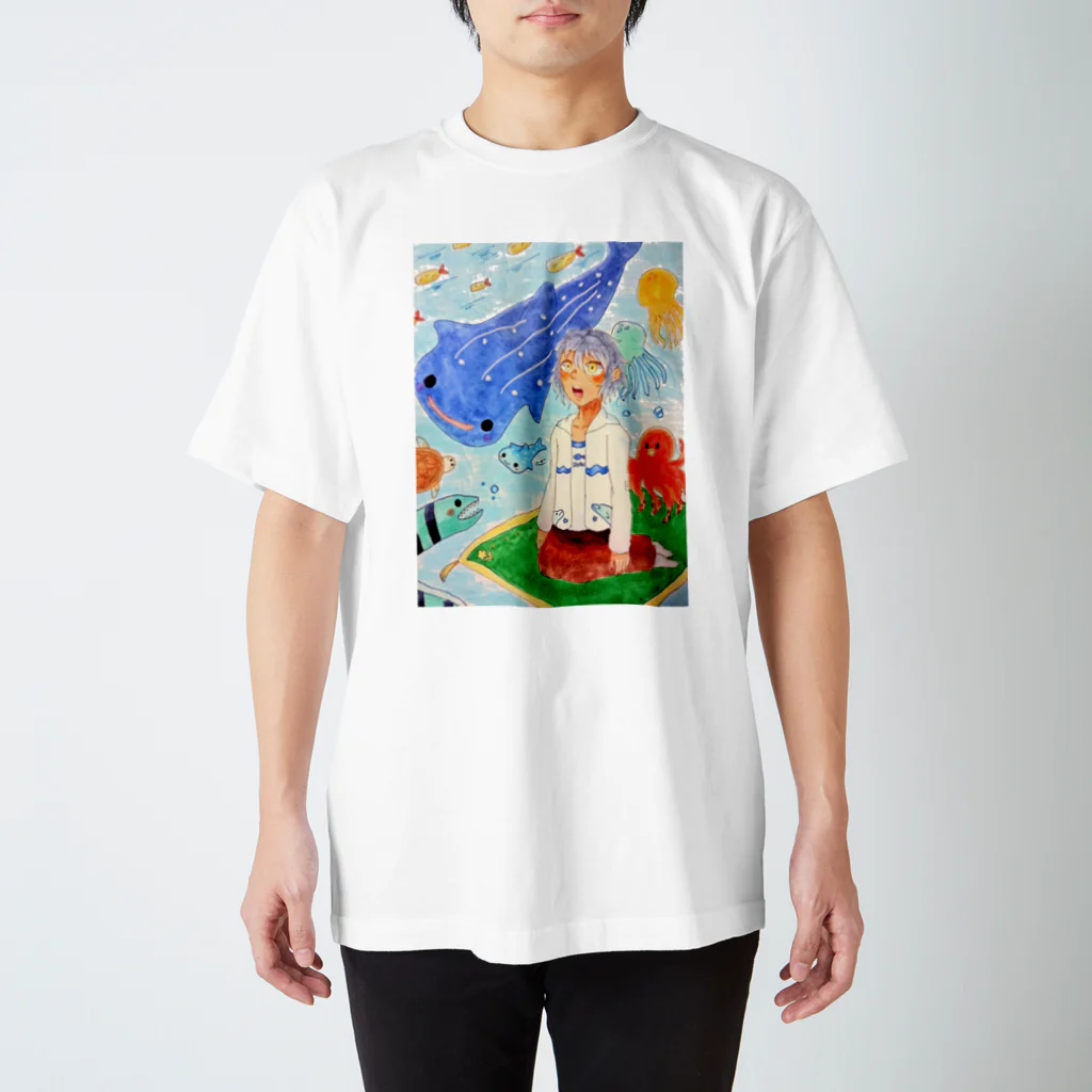 にちしょっぷの『Trip to aquatic paradise』 Regular Fit T-Shirt