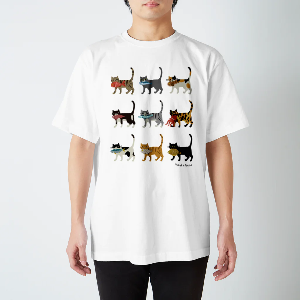 YoakeNecoのよあけねこ　集合 Regular Fit T-Shirt